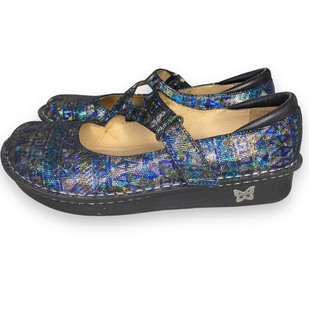 Alegria JIL-321 Metallic Mary Jane Shoes Size 8/38